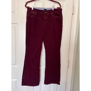 Tommy Hilfiger Burgundy Corduroy Jeans, Sz 12